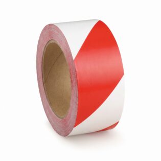 Fita de marcação de Solo Branco e Vermelho