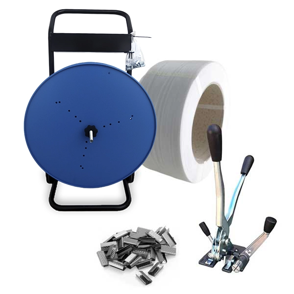Kit de cintagem manual polipropileno para cintas de 12mm