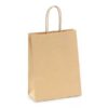 Os sacos de papel com asa retorcida são muito resistentes, garantem proteção eficiente dos produtos. Disponível em castanho.