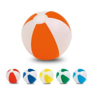 Bola em PVC opaco com riscas coloridas