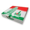As caixas de pizza são ideais para takeaway