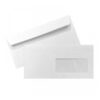 Os envelopes DL com janela têm uma abertura rápida, fácil e ampla, permitindo visualizar o conteúdo do envelope e retirar facilmente os documentos