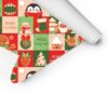 Papel de embrulho com desenhos natalícios