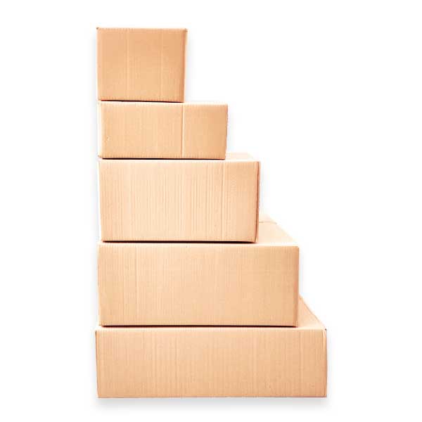 As caixas de cartão canelado duplo são ideais para o envio de produtos frágeis até 40kg