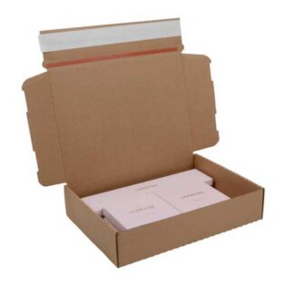 As caixas postal com tira adesiva são adequadas para o comércio online