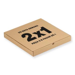 As caixas personalizadas para pizza são ideais para takeaway. Possuem abas encaixáveis de maneira a que o seu fecho e transporte sejam simples. Torne a sua embalagem única com as nossas caixas de envio postal com impressão do seu logotipo ou marca.
