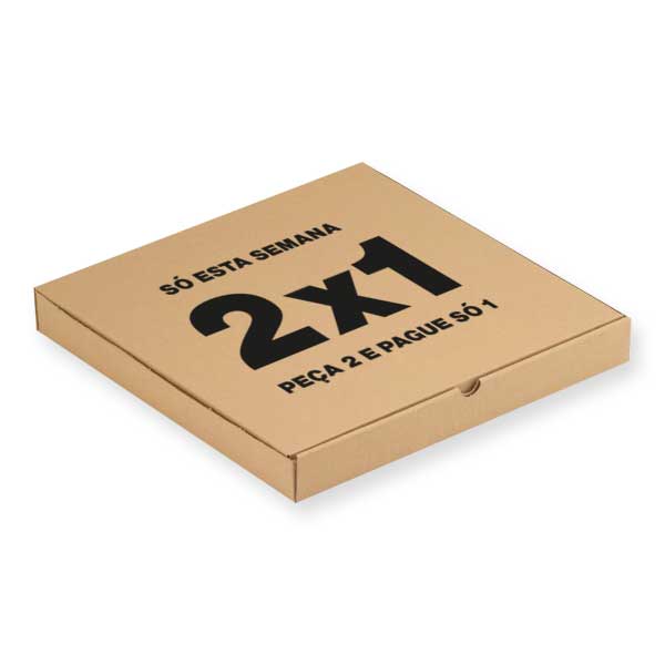 As caixas personalizadas para pizza são ideais para takeaway. Possuem abas encaixáveis de maneira a que o seu fecho e transporte sejam simples. Torne a sua embalagem única com as nossas caixas de envio postal com impressão do seu logotipo ou marca.