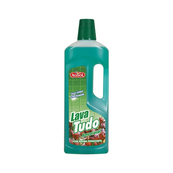 O Lava Tudo Agisol 1.5L Amoniacal é um produto de limpeza multifuncional, concebido para proporcionar uma limpeza profunda e eficaz.