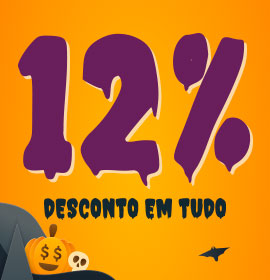 Obtenha um desconto de -12% em tudo*! Utilize o cupão DOCETRAVESSURA12 antes de finalizar a sua encomenda. Campanha válida de 22/10 a 31/10 em exclusivo na loja online