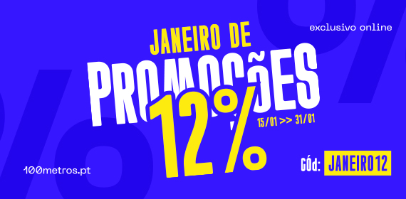 12% de desconto em tudo, para compras superiores a 99,90€