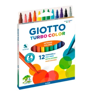 Os marcadores Turbo Color da Giotto são a escolha perfeita para quem procura criatividade, qualidade e durabilidade em cada traço.