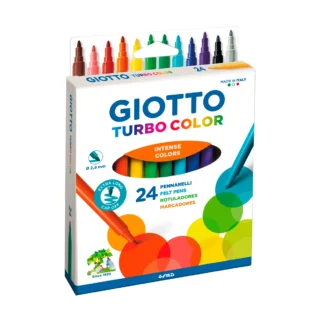 Os marcadores Turbo Color da Giotto são a escolha perfeita para quem procura criatividade, qualidade e durabilidade em cada traço.