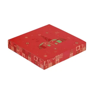 Calendario de natal vermelho