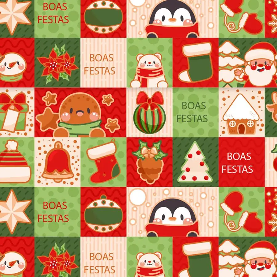 Papel de Embrulho Natal – Infantil