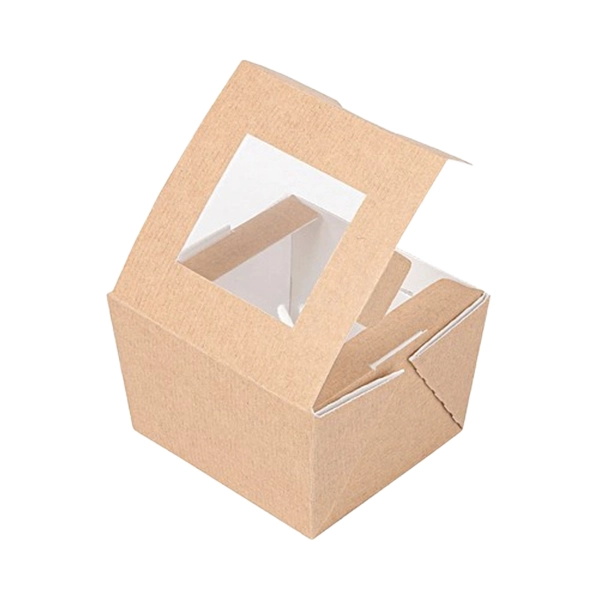 Visão traseira de uma caixa de Take Away