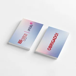 Cartões de Agradecimento 100x150, Frente e Verso