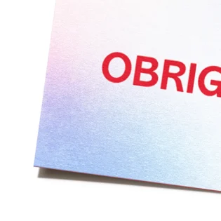 Visão aproximada de cartões de agradecimento