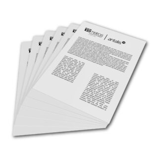 Lote de vários folhetos a preto e branco abertos em "leque"