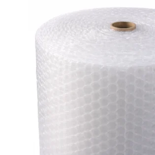 Plastico bolha FAR11 aproximado em detalhe do tubo