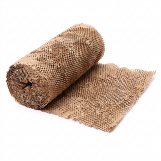 Rolo de Papel Kraft Favo de Abelha com celulas abertas