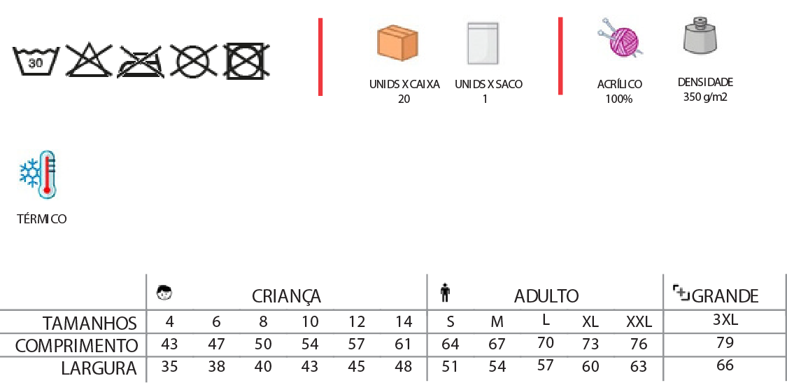 Informação do Casaco Ronan