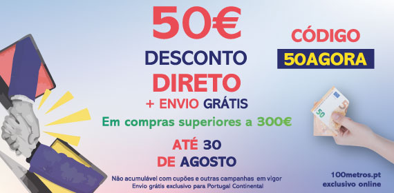 50€ de desconto direto em compras de valor igual ao superior a 300€