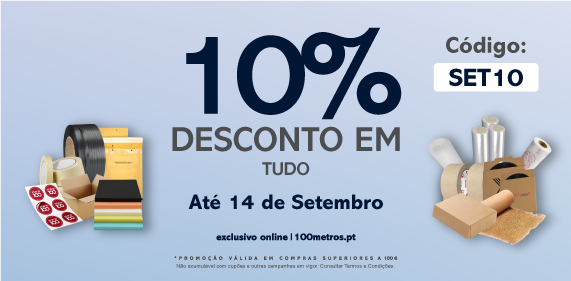 10% de Desconto em tudo ate dia 14 de setembro