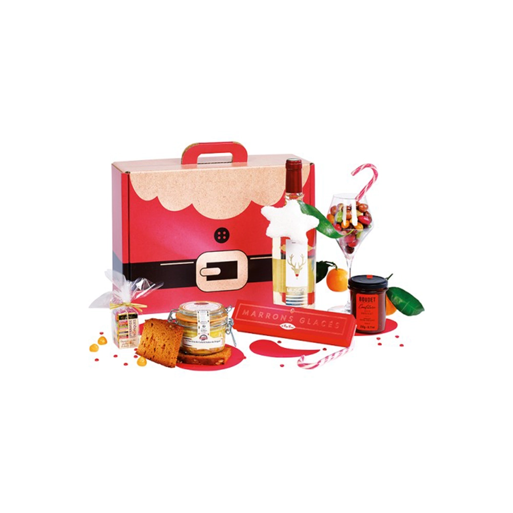 Caixa de Cartão para Presentes de Natal - Santa Caixa de Cartão para Presentes de Natal - Santa