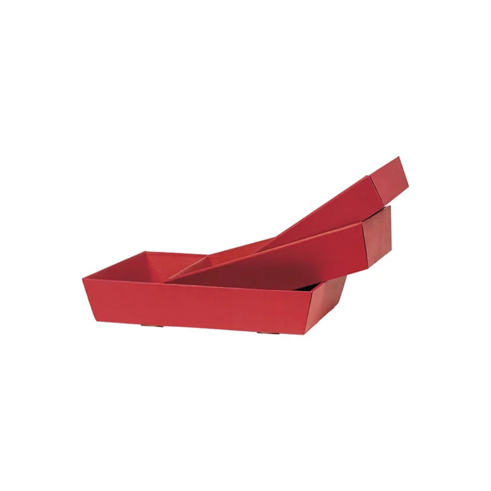 Cesto de Cartão Kraft Vermelho Cesto de Cartão Kraft Vermelho
